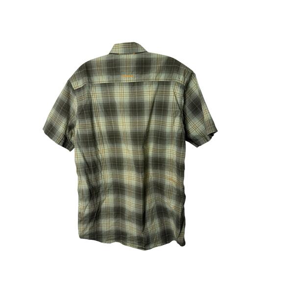 Ariat Rebar Shirt Mens medium Short Sleeve Button Down Double Pocket Plaid - Picture 3 of 3